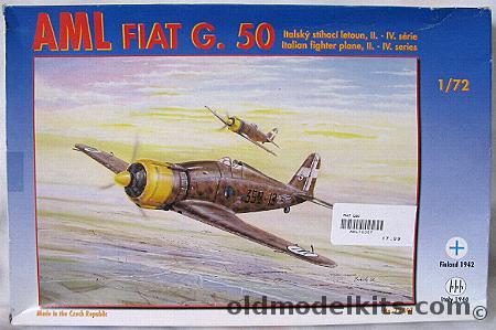 AML 1/72 Fiat G-50 Finnish Aces - A-1 With 9 Victories / Vanr R Sartjarvi Aircraft FA-21 6.Fiat G-50 Finland - Ltn O Puhakka July 1941 Aircraft F5 Victories / FA-25 Ltn O. Puhakka March 1942 / FA-21 4 Victories / FA-26 W/O O. Tuominen Autumn 1941 / FA-26 With 15 V, 72 007 plastic model kit